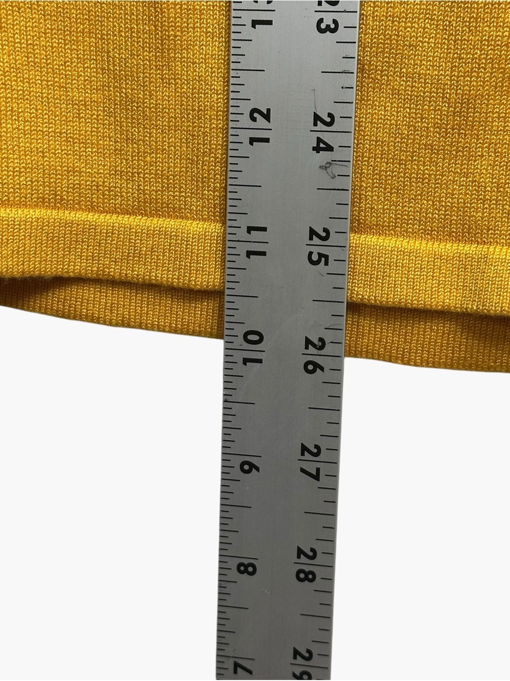 BYdesign Mustard Gold Puff Sleeve Studded Scoop Neck Knit Top XL - Picture 10 of 11